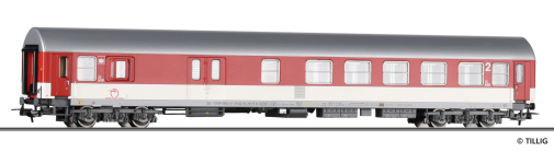 Tillig 74985 - H0 - Personenwagen mit Gepäckabteil Typ Y/B 70, 2. Klasse, ZSSK, Ep. VI